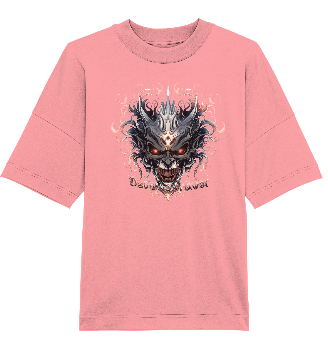 Deviliusdrawer Demon Mask - Organic Oversize Shirt
