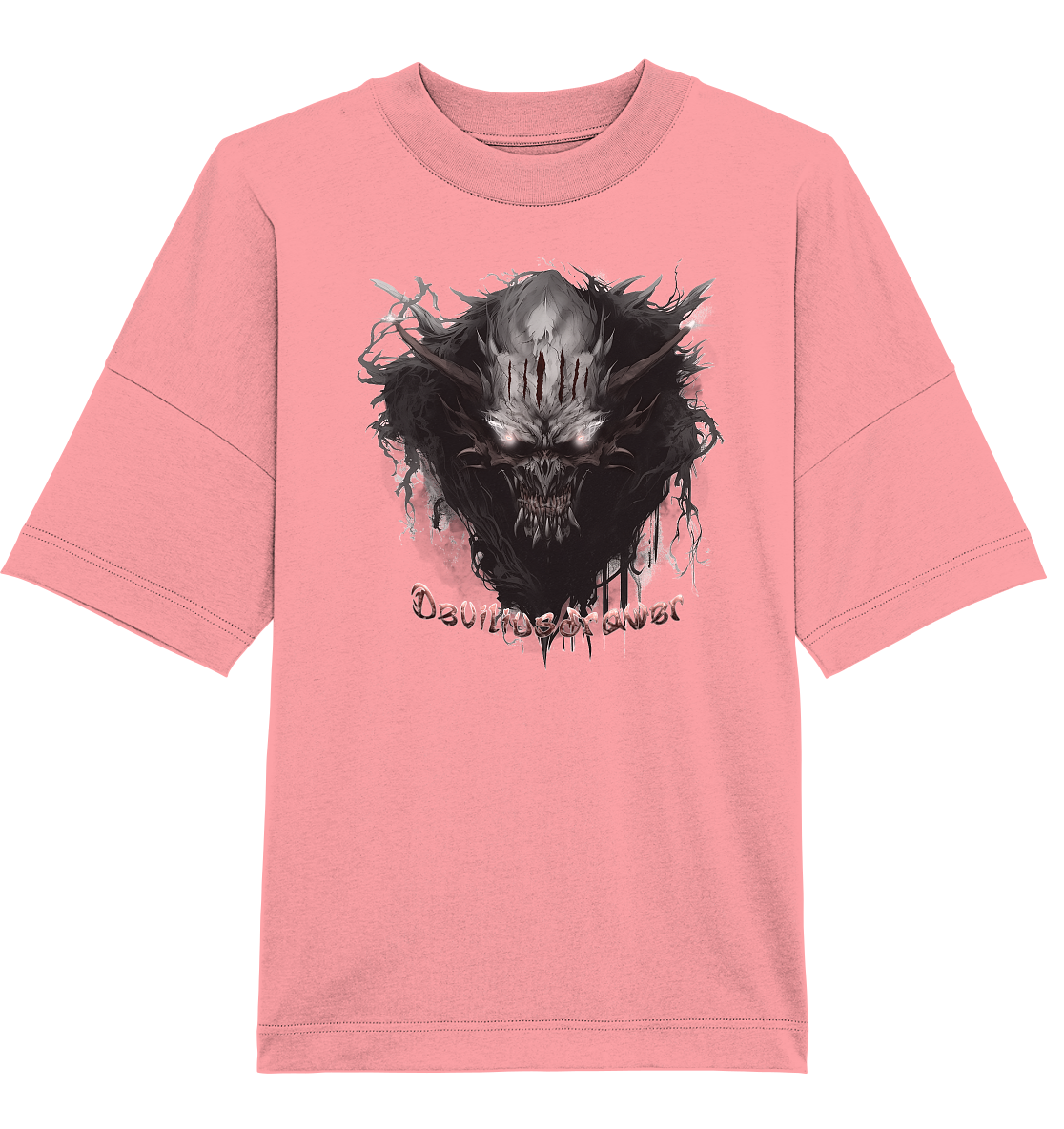 Deviliusdrawer Dark Smoke Demon - Organic Oversize Shirt