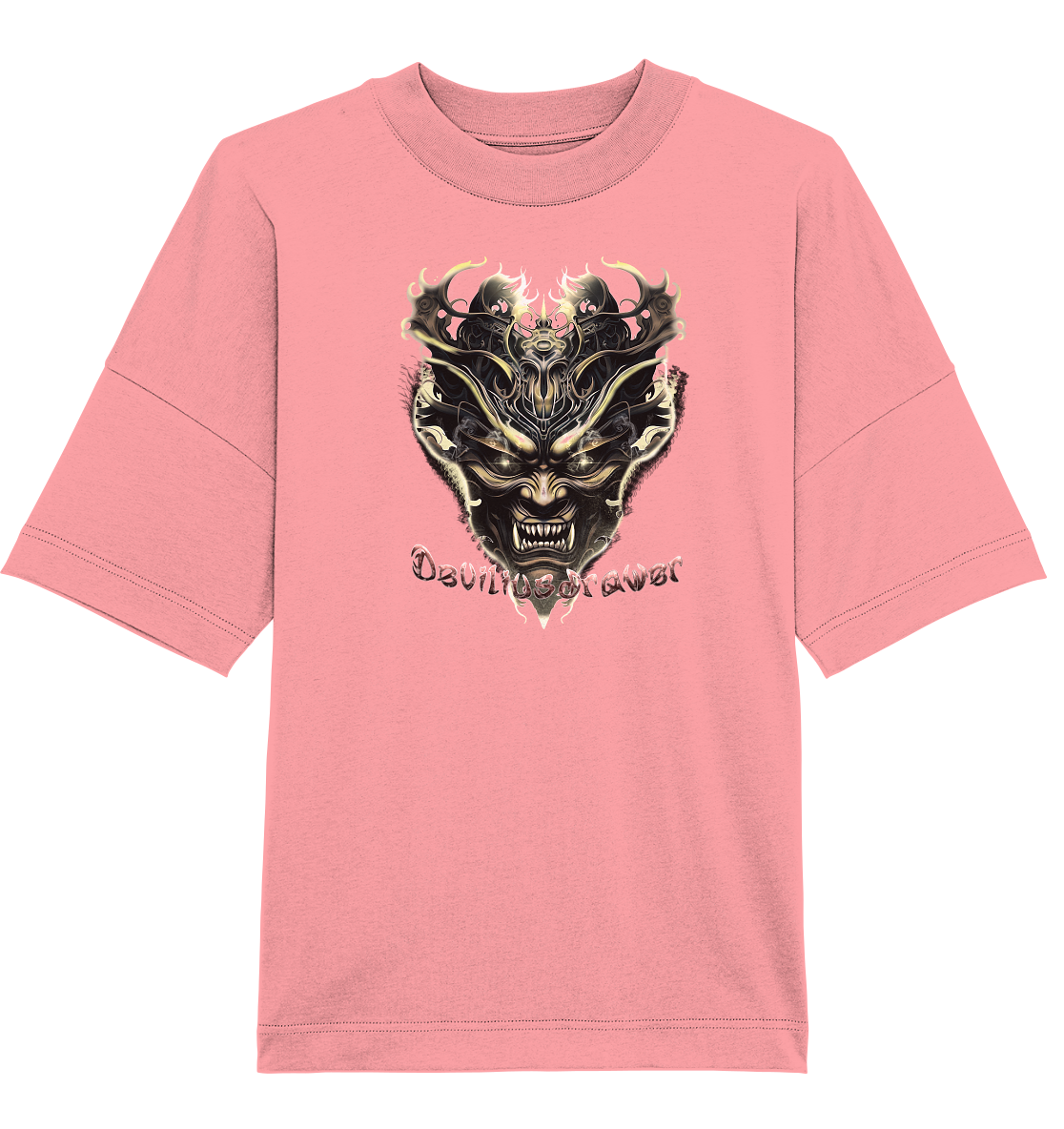 Deviliusdrawer Golden Demon Vampire - Organic Oversize Shirt