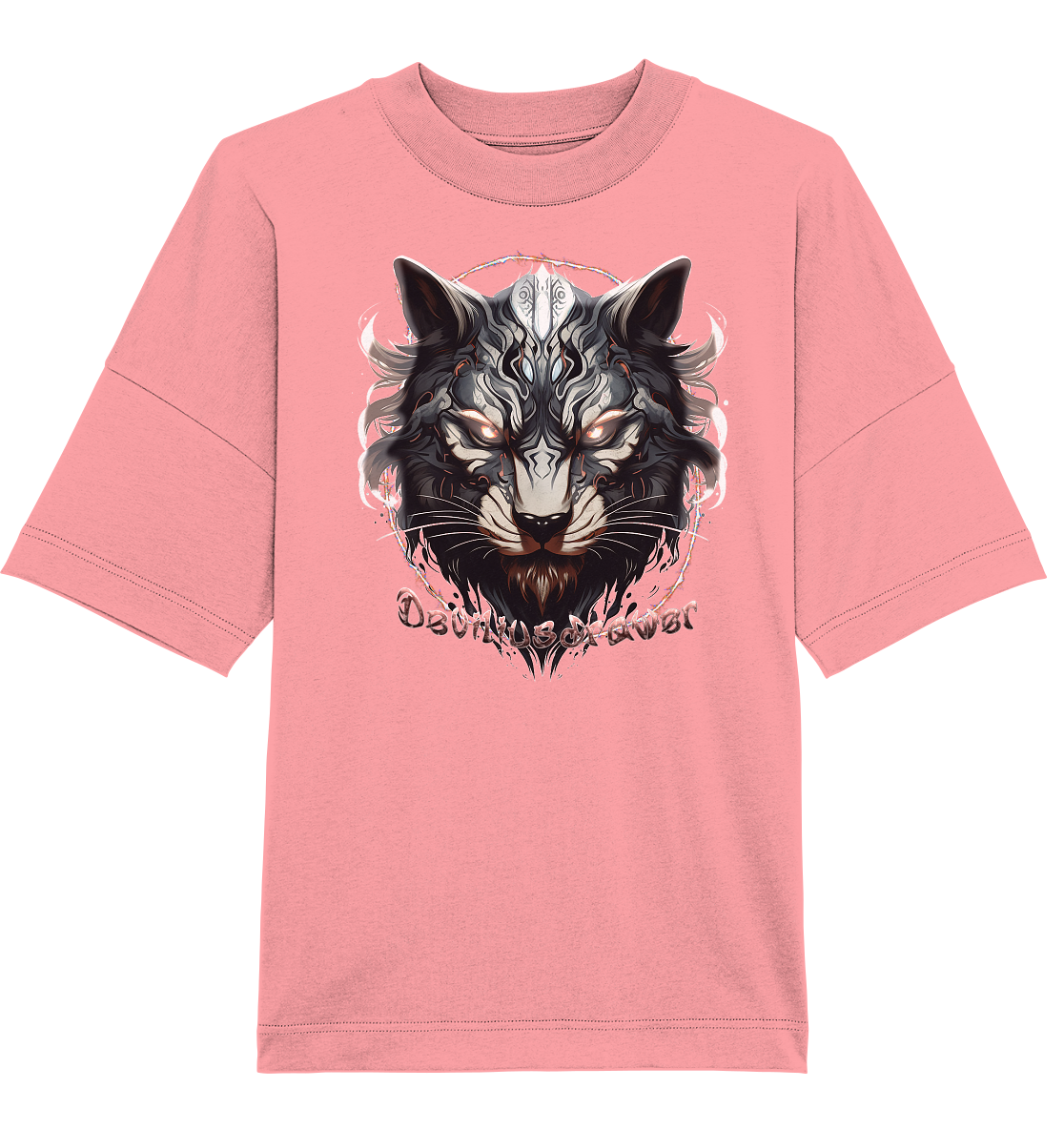 Deviliusdrawer Wolfcat - Organic Oversize Shirt
