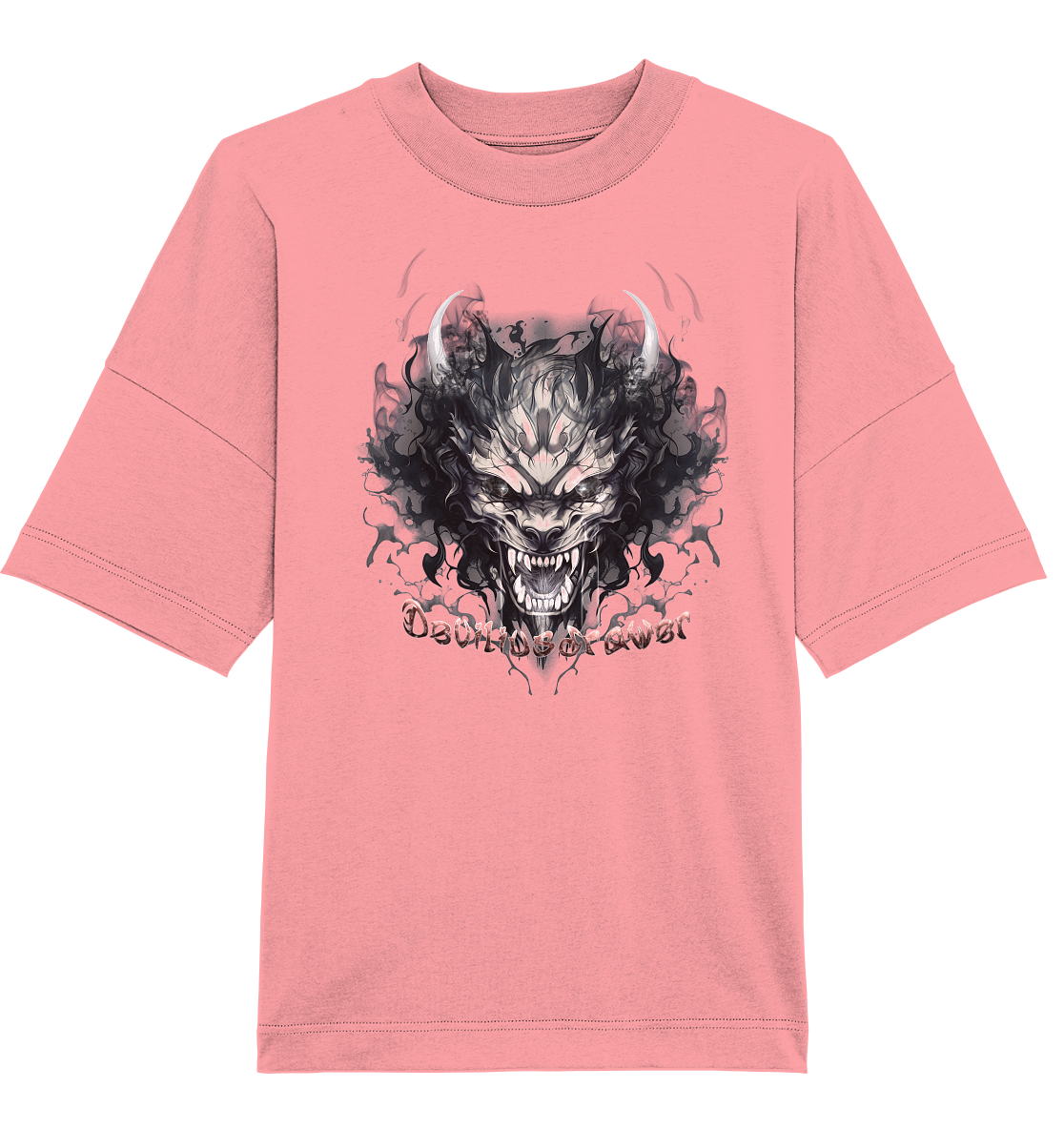Deviliusdrawer Smoke Beast - Organic Oversize Shirt