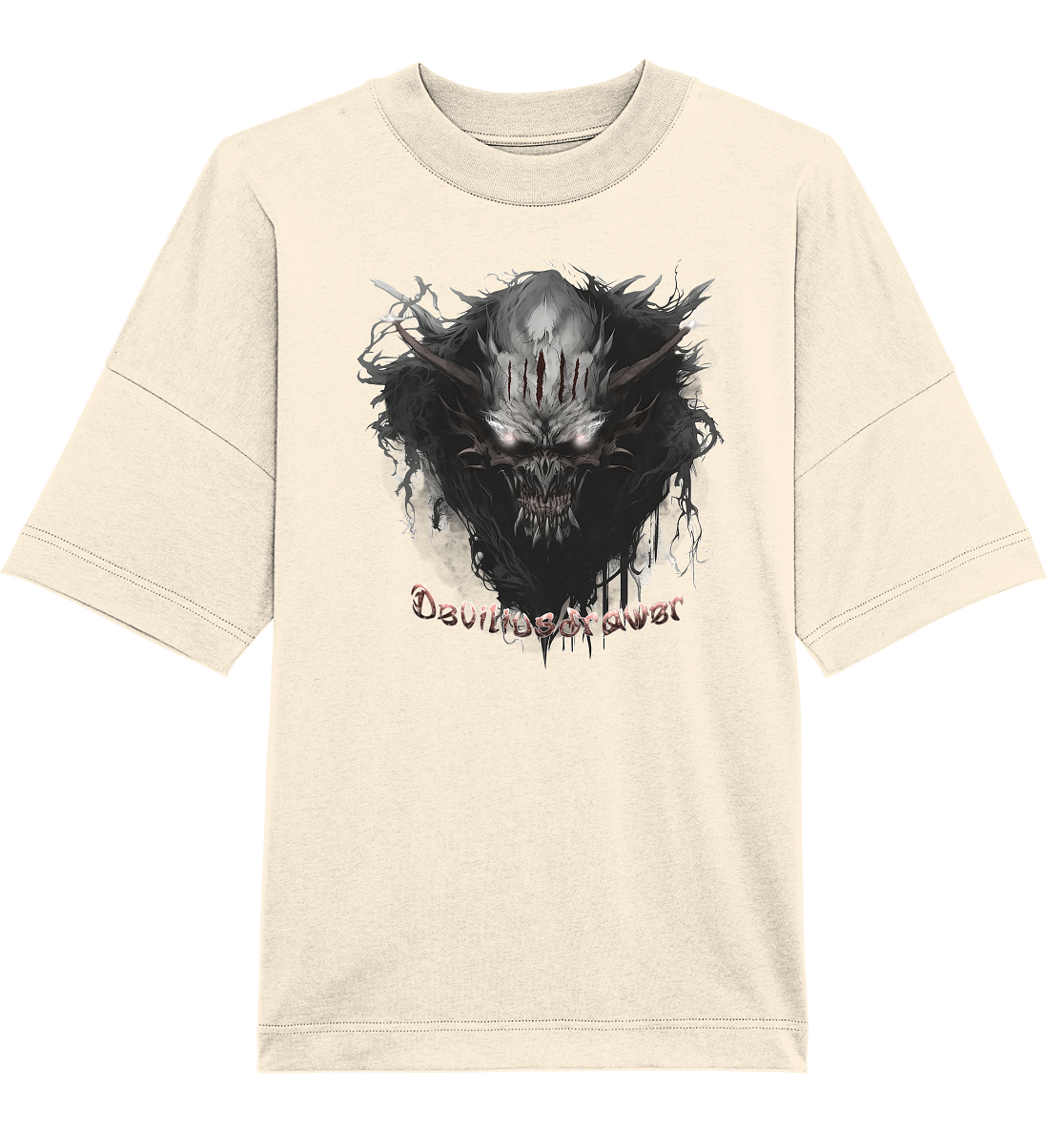 Deviliusdrawer Dark Smoke Demon - Organic Oversize Shirt