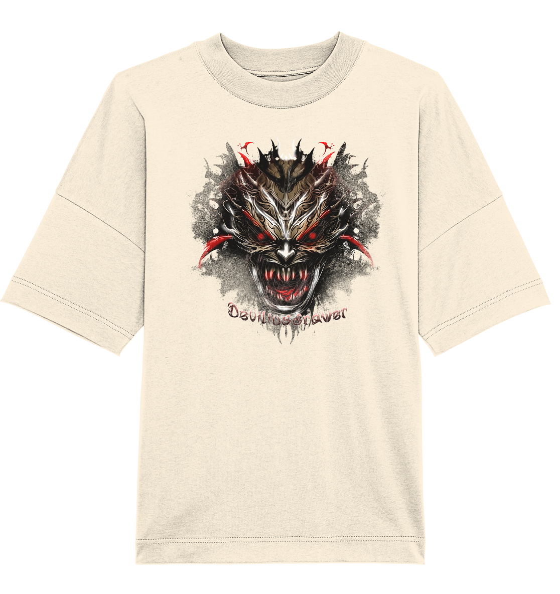Deviliusdrawer Dark Redeyed Devil - Organic Oversize Shirt