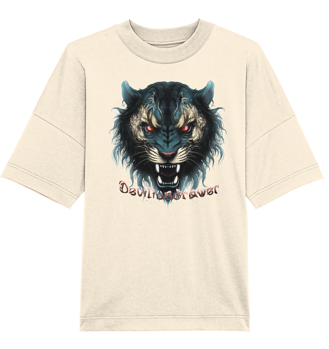 Deviliusdrawer Tigercat - Organic Oversize Shirt