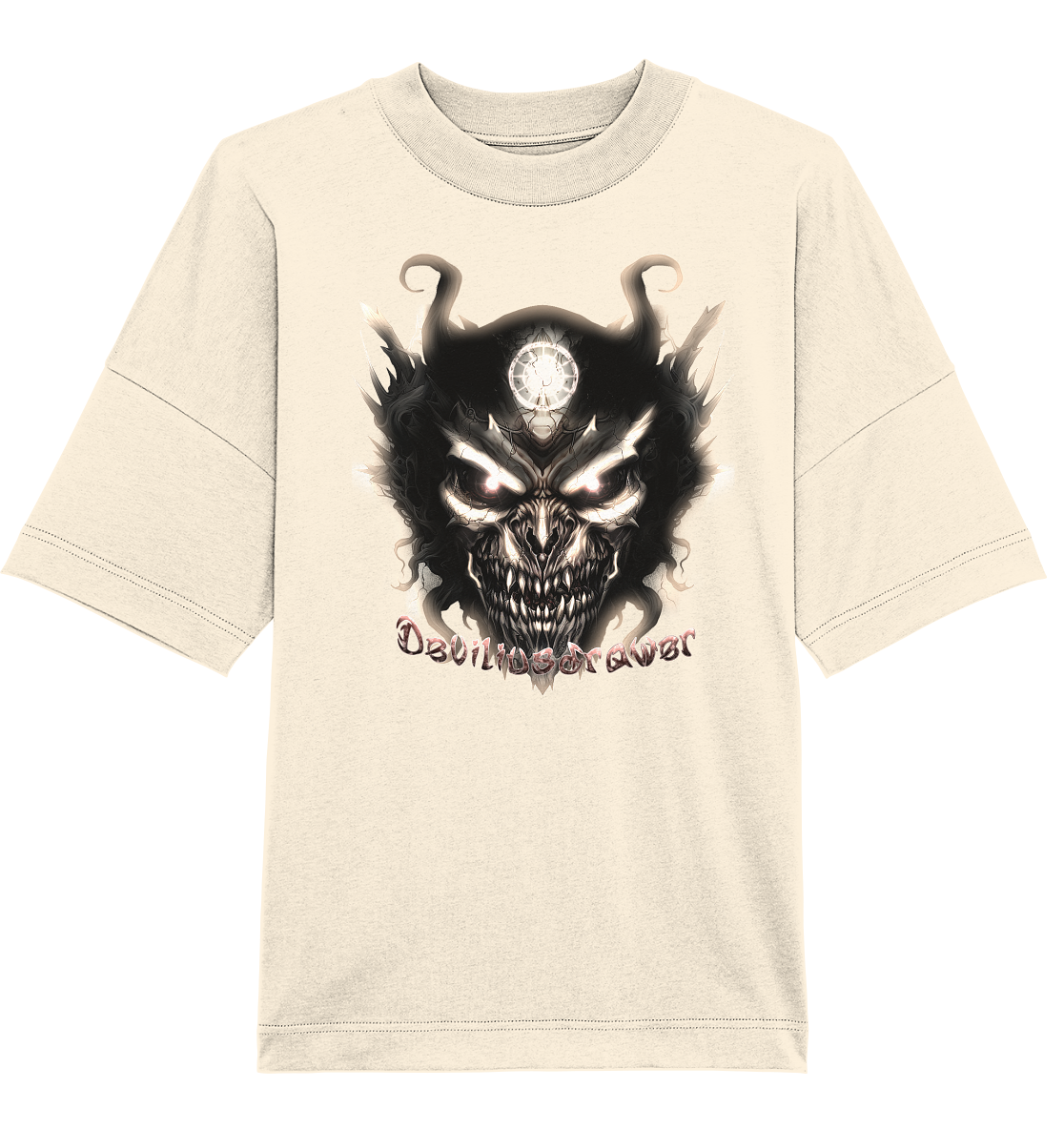 Deviliusdrawer Dark Devil - Organic Oversize Shirt
