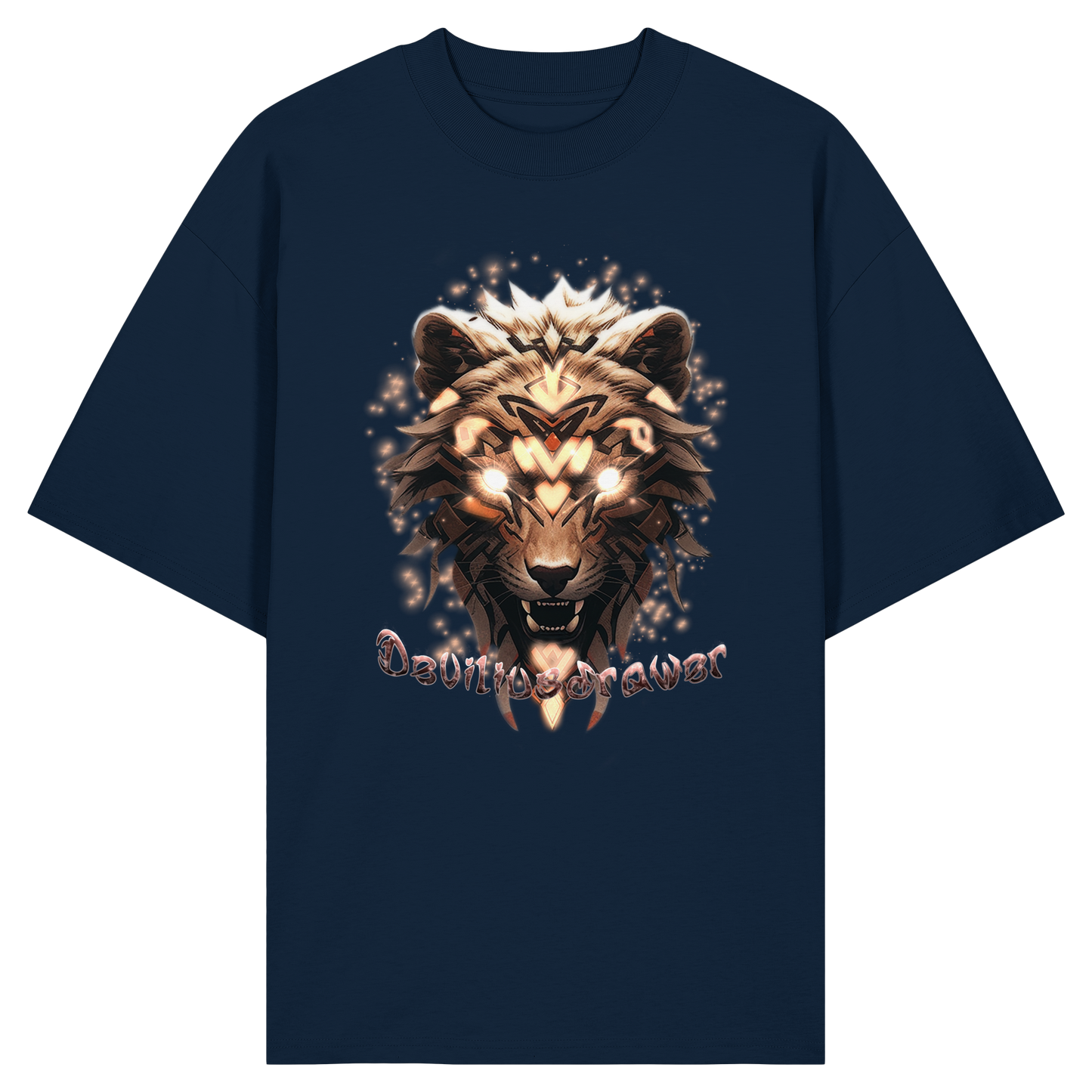Deviliusdrawer Gold Weartiger - Organic Oversize Shirt
