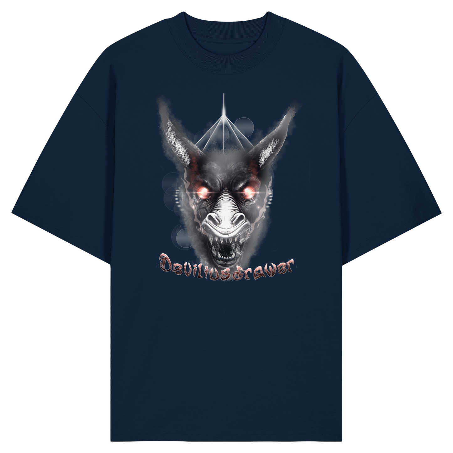 Deviliusdrawer Evil Donkey - Organic Oversize Shirt