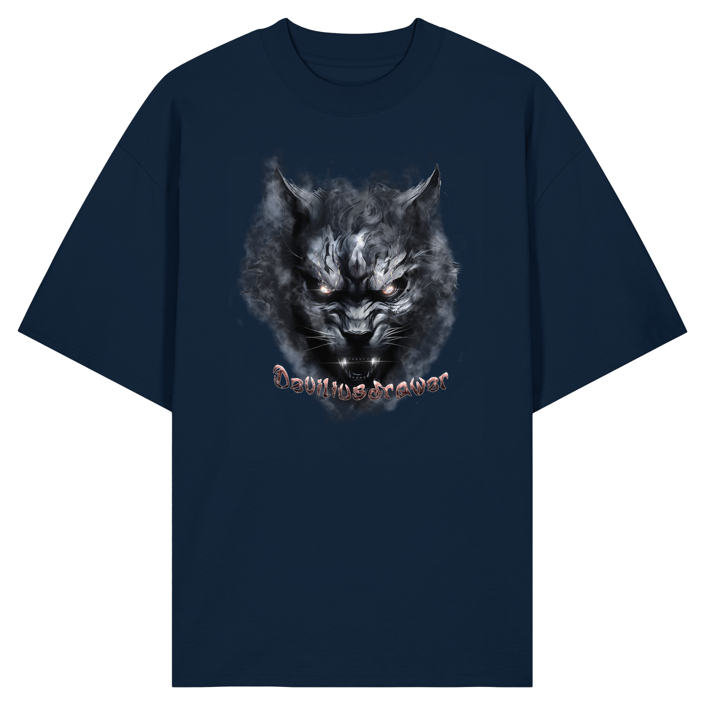 Deviliusdrawer Dark Beast Tiger  - Organic Oversize Shirt