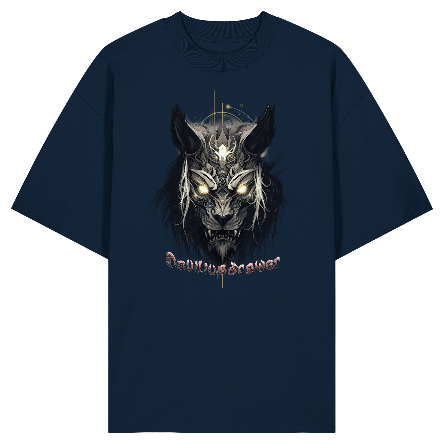Deviliusdrawer Wolftiger - Organic Oversize Shirt