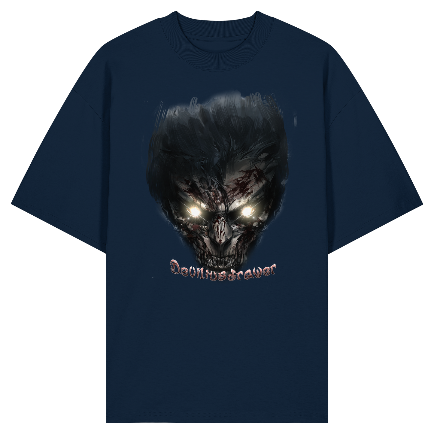 Deviliusdrawer Dark Zombie - Organic Oversize Shirt
