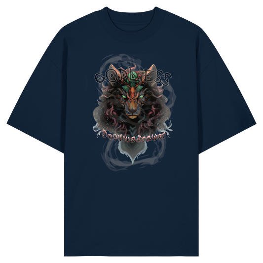 Deviliusdrawer Godless Wolf - Organic Oversize Shirt