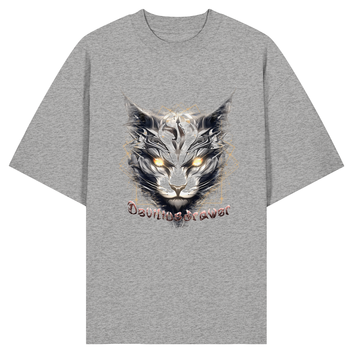 Deviliusdrawer Magician Cat - Organic Oversize Shirt