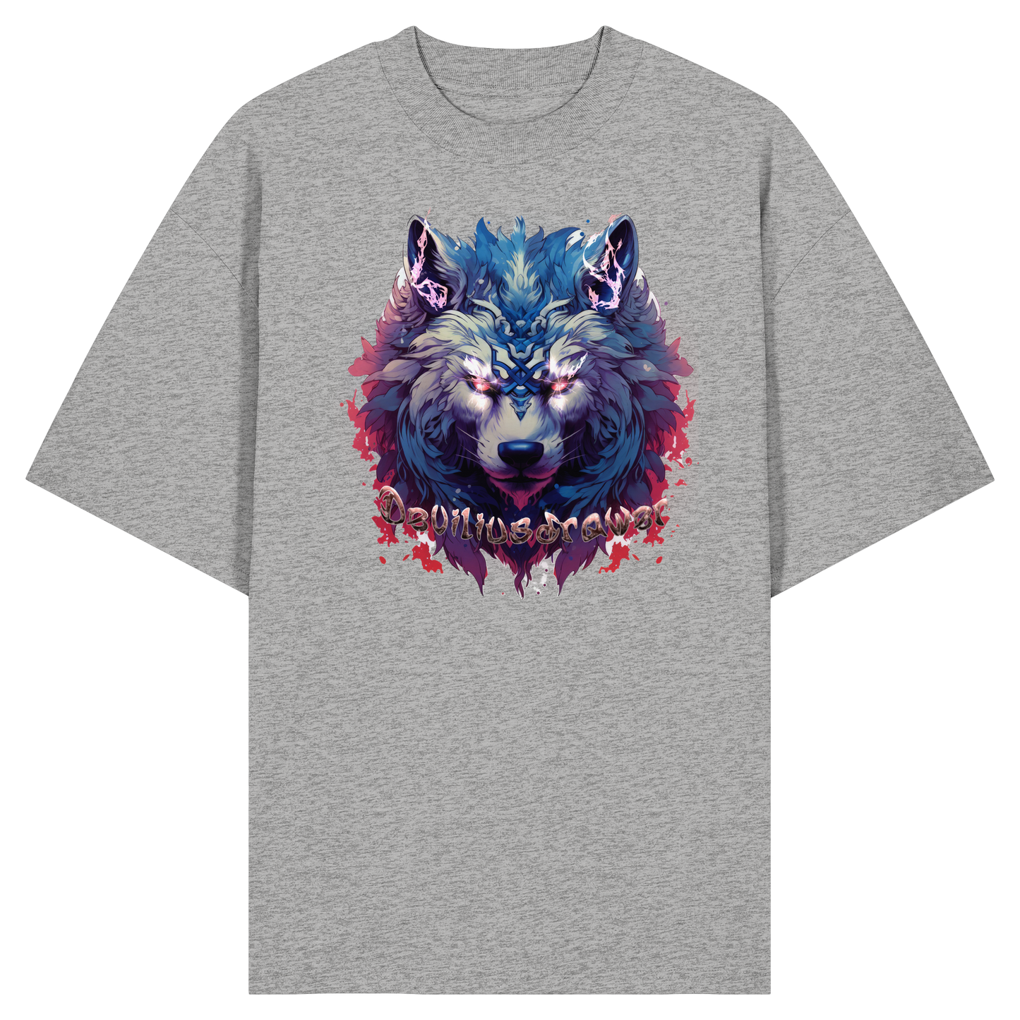 Deviliusdrawer Magic Wolf - Organic Oversize Shirt