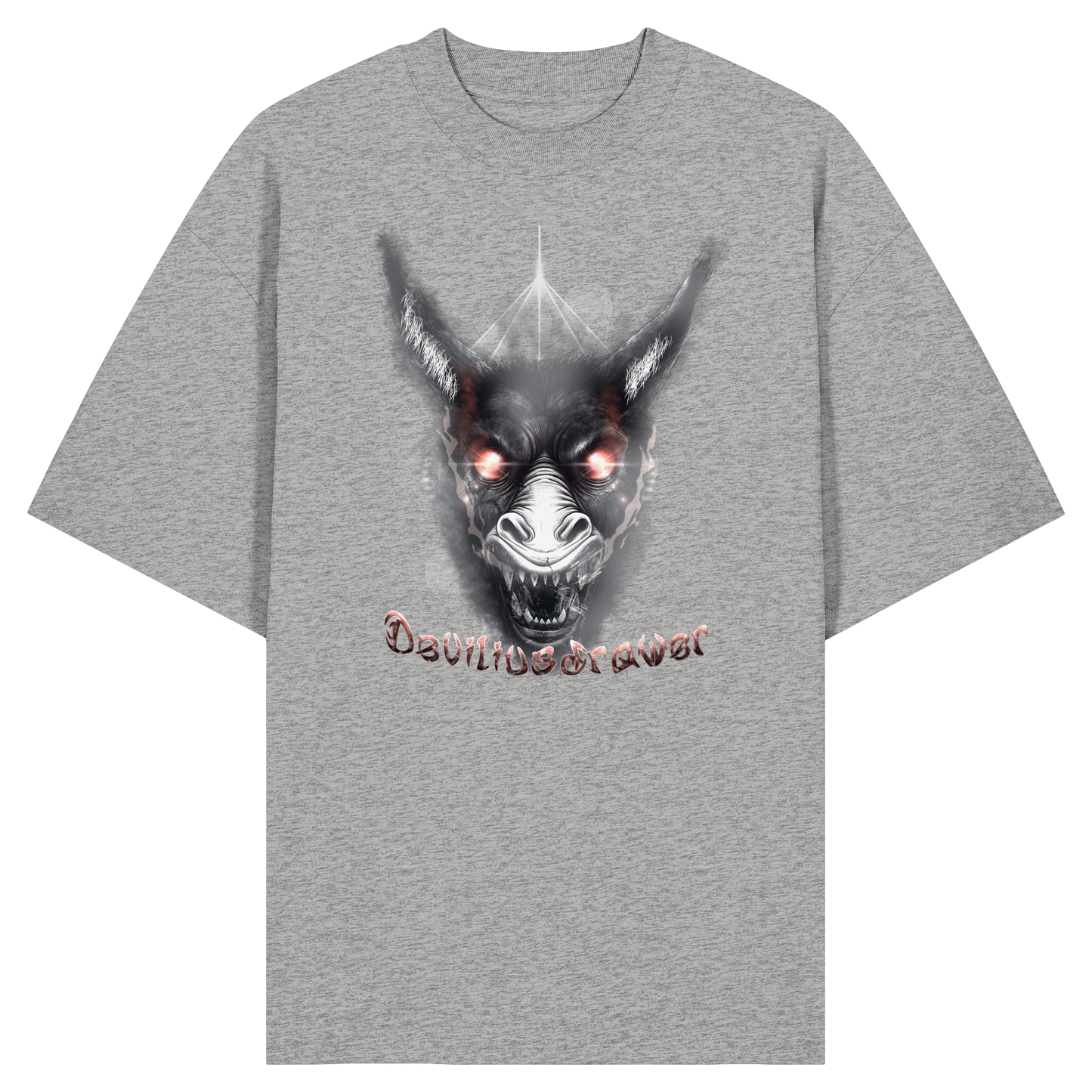 Deviliusdrawer Evil Donkey - Organic Oversize Shirt