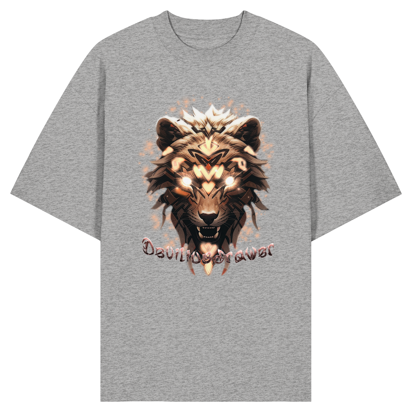 Deviliusdrawer Gold Weartiger - Organic Oversize Shirt
