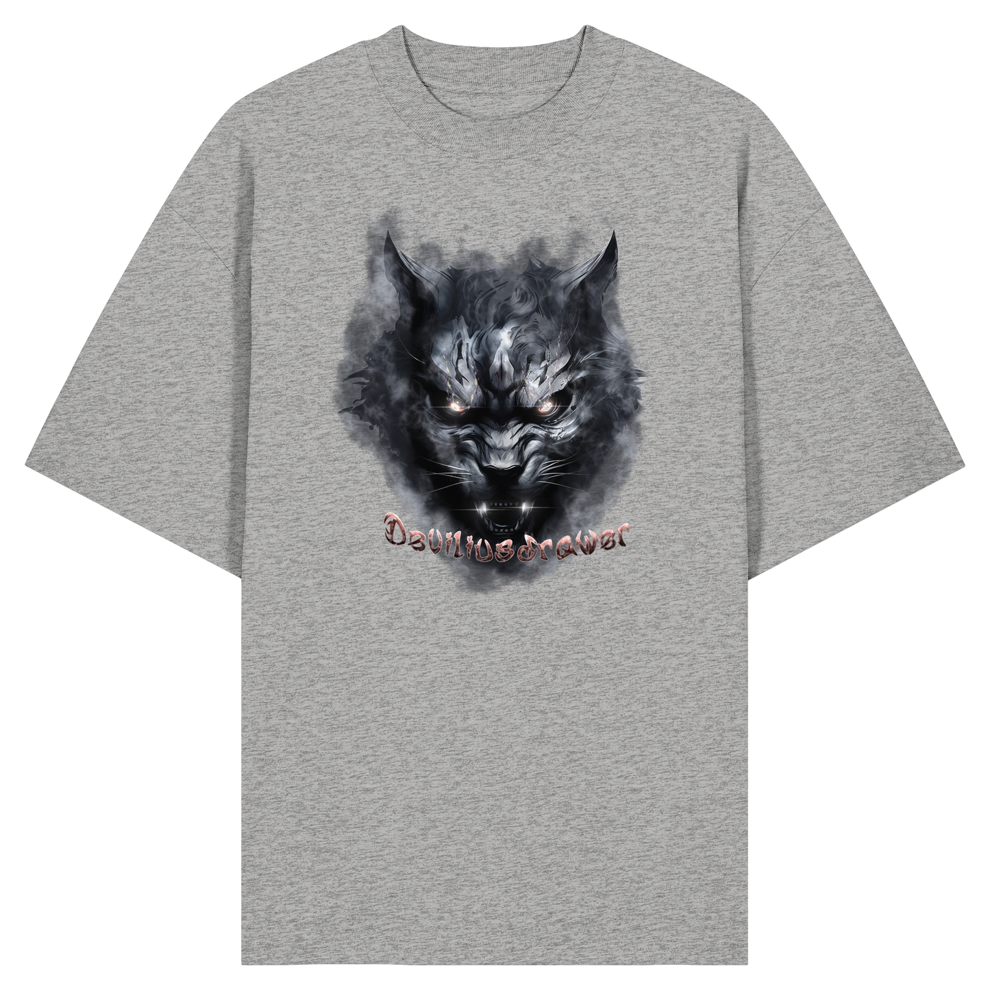 Deviliusdrawer Dark Beast Tiger  - Organic Oversize Shirt