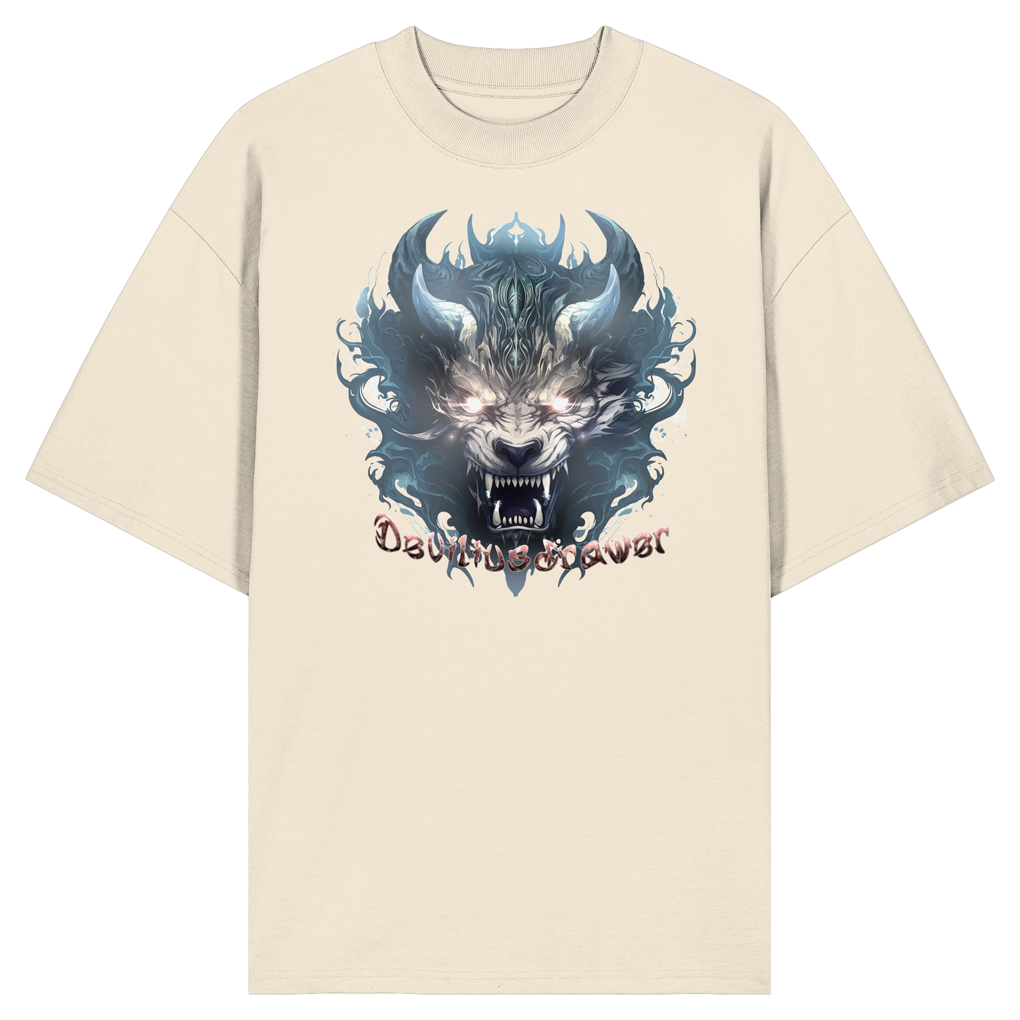 Deviliusdrawer Water Horn Tiger - Organic Oversize Shirt