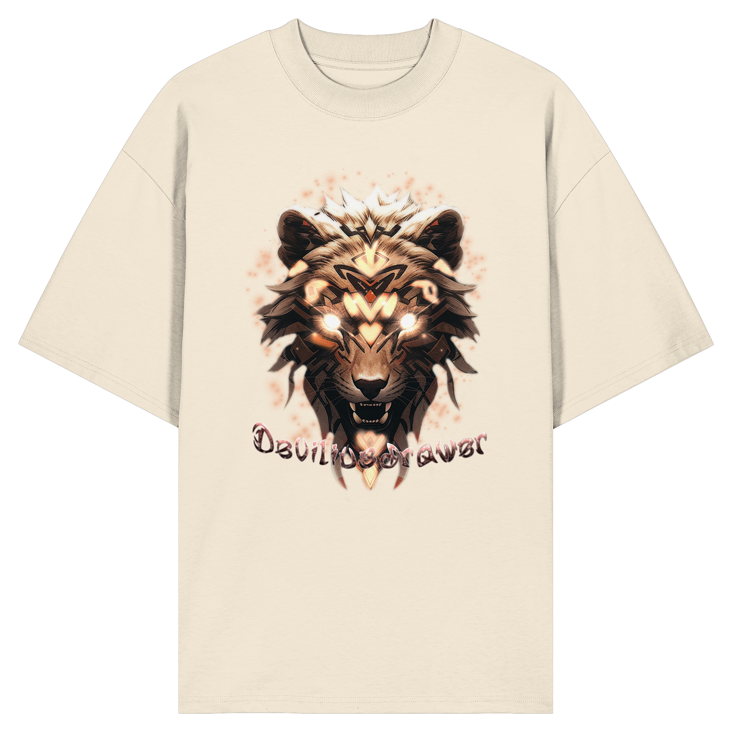Deviliusdrawer Gold Weartiger - Organic Oversize Shirt