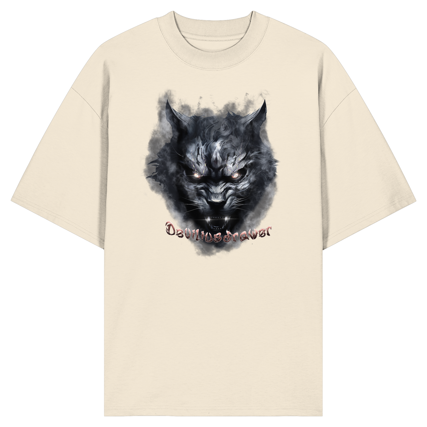 Deviliusdrawer Dark Beast Tiger  - Organic Oversize Shirt