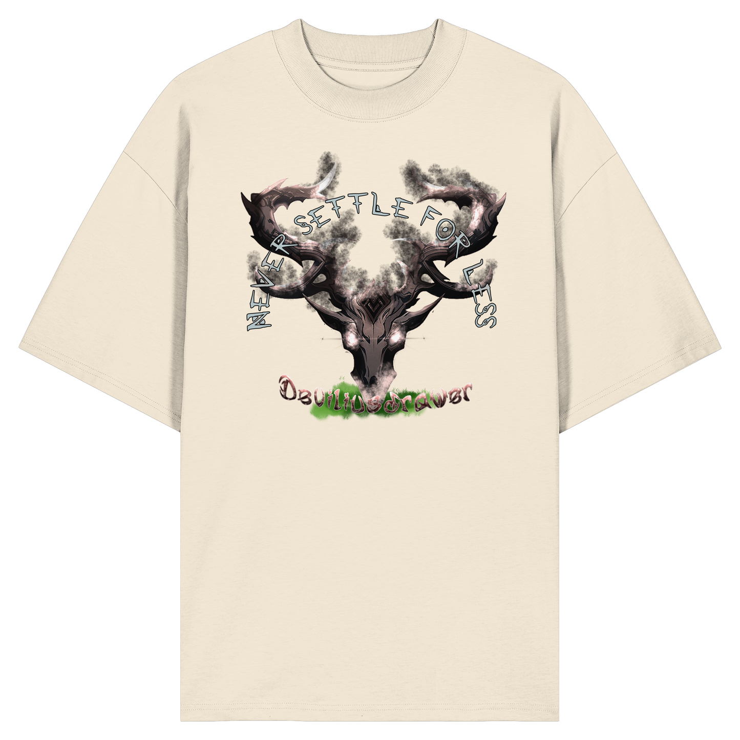 Deviliusdrawer Cruel Deer - Organic Oversize Shirt