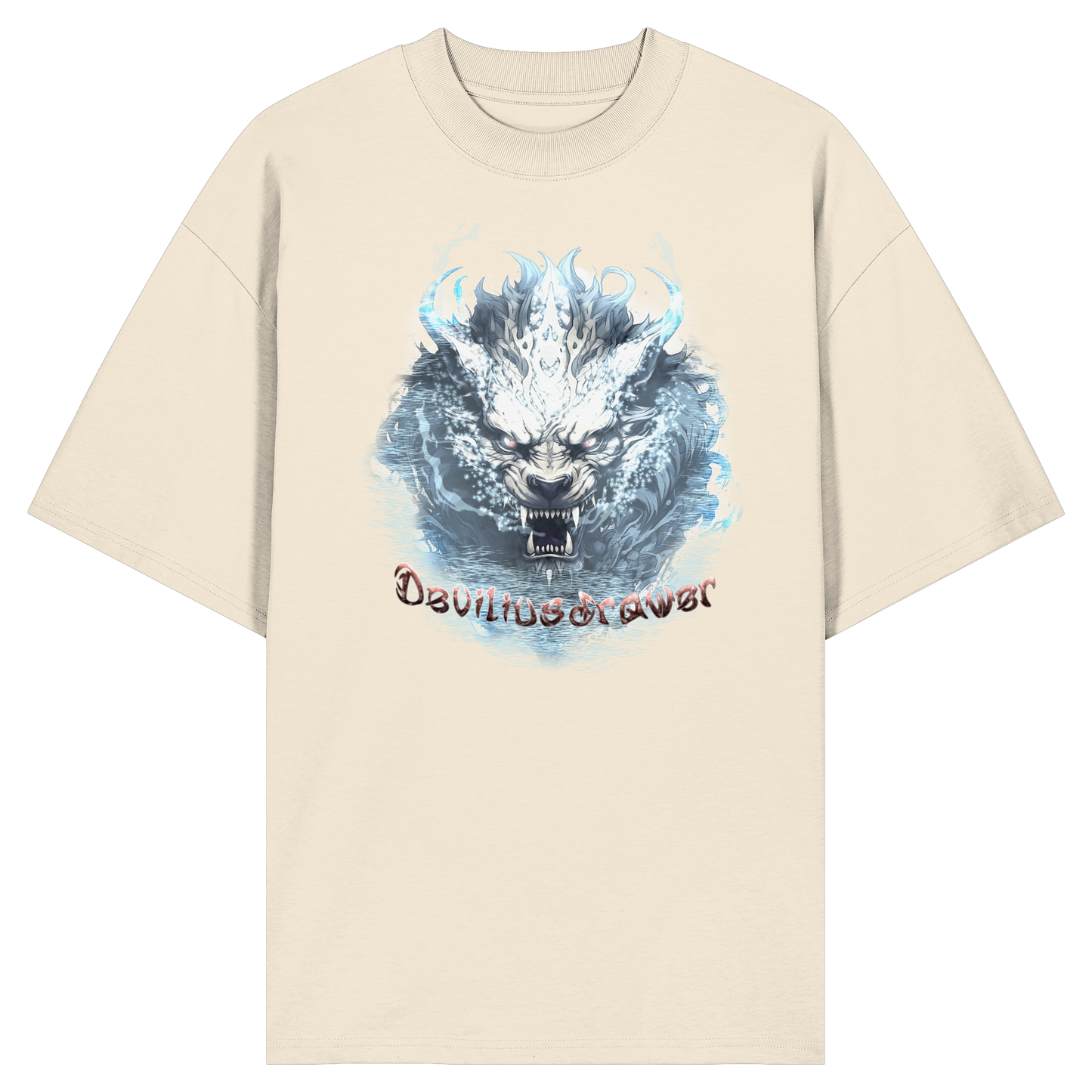 Deviliusdrawer Water Tiger - Organic Oversize Shirt