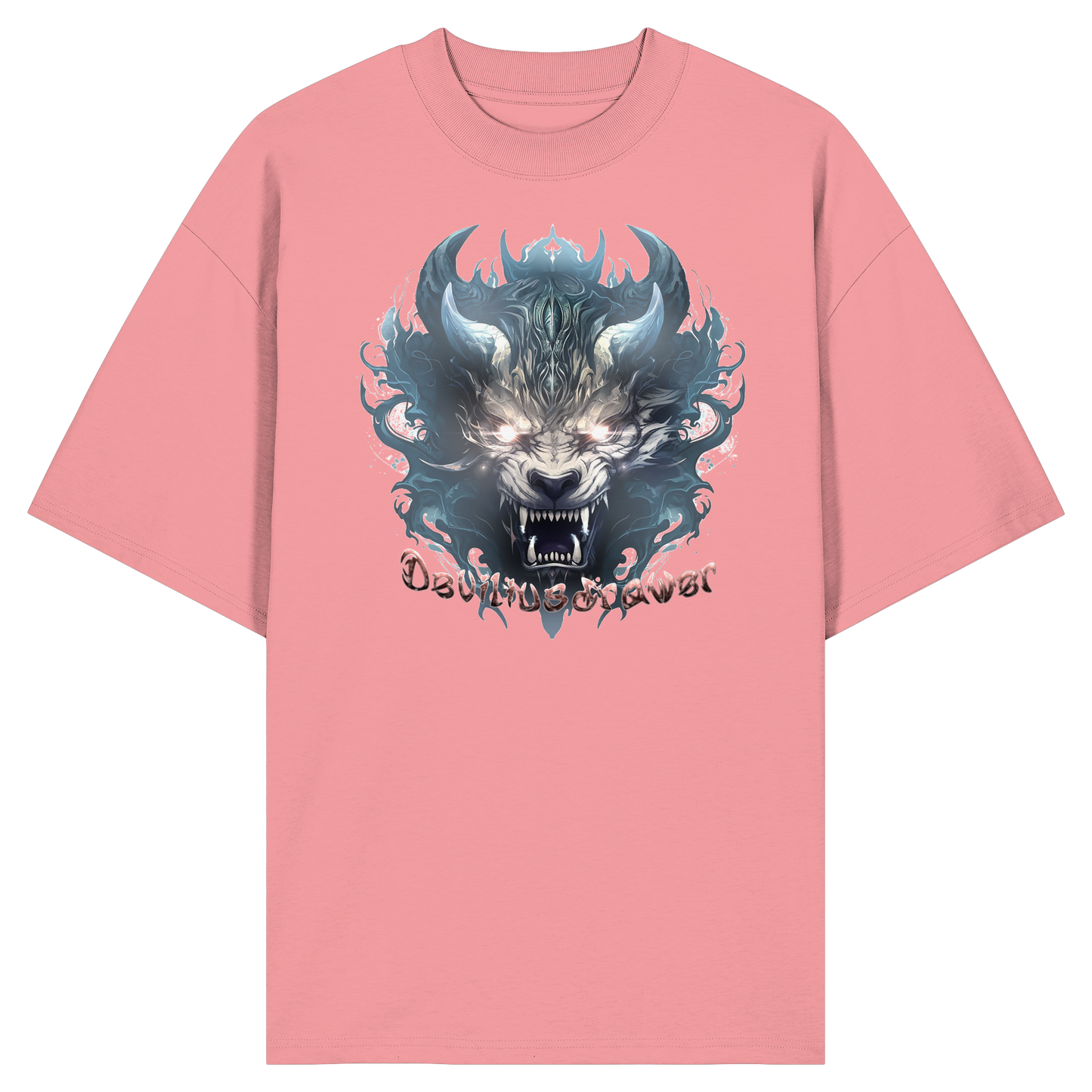 Deviliusdrawer Water Horn Tiger - Organic Oversize Shirt