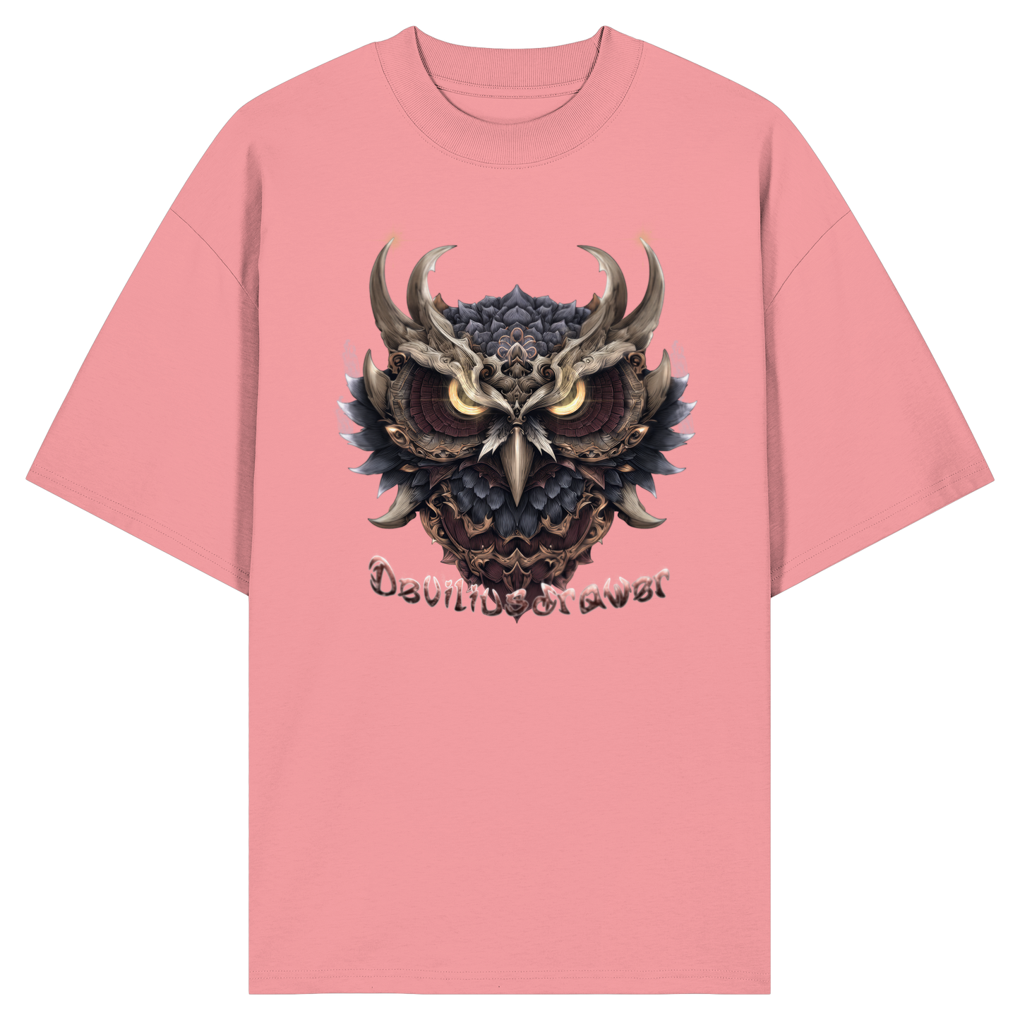 Deviliusdrawer Golden Owl - Organic Oversize Shirt