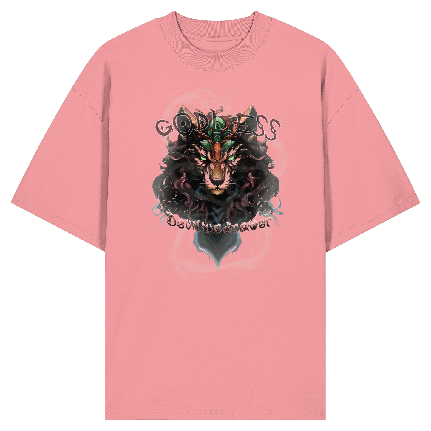 Deviliusdrawer Godless Wolf - Organic Oversize Shirt