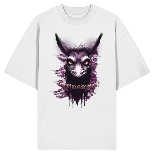 Deviliusdrawer Purple Donkey - Organic Oversize Shirt
