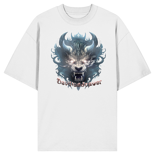 Deviliusdrawer Water Horn Tiger - Organic Oversize Shirt