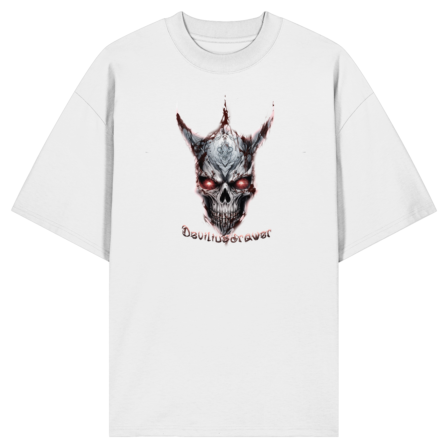 Deviliusdrawer Bloody Skeleton - Organic Oversize Shirt