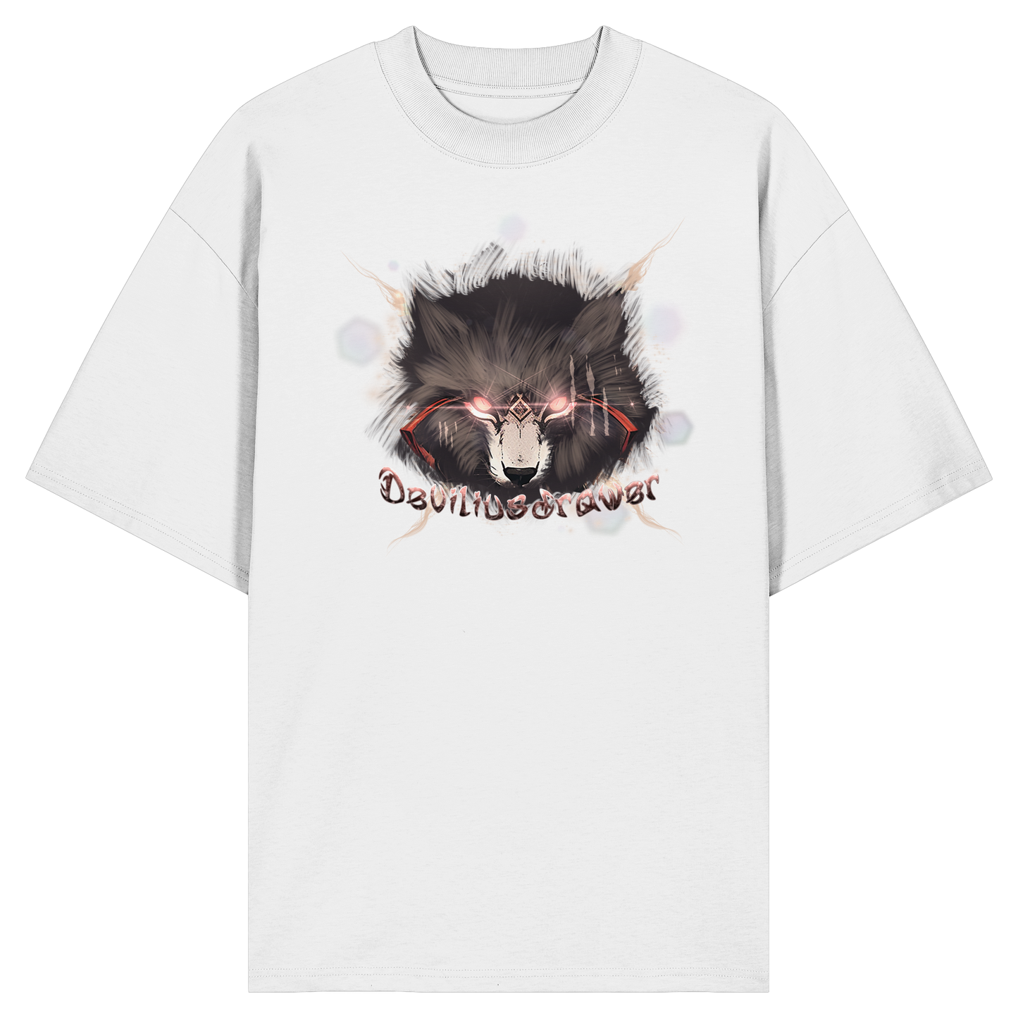 Deviliusdrawer Sparking Wolf - Organic Oversize Shirt