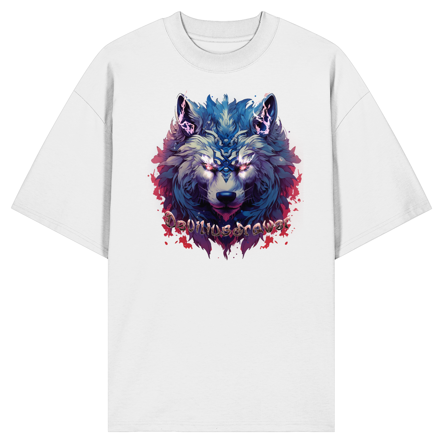 Deviliusdrawer Magic Wolf - Organic Oversize Shirt