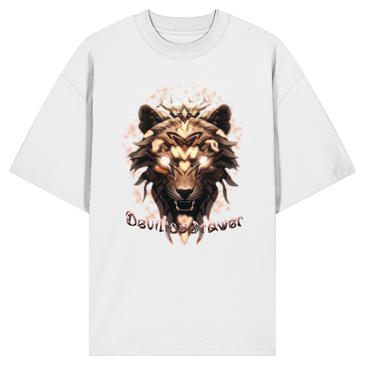 Deviliusdrawer Gold Weartiger - Organic Oversize Shirt