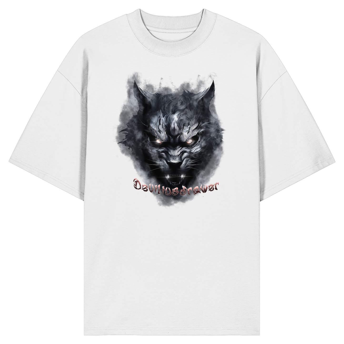 Deviliusdrawer Dark Beast Tiger  - Organic Oversize Shirt
