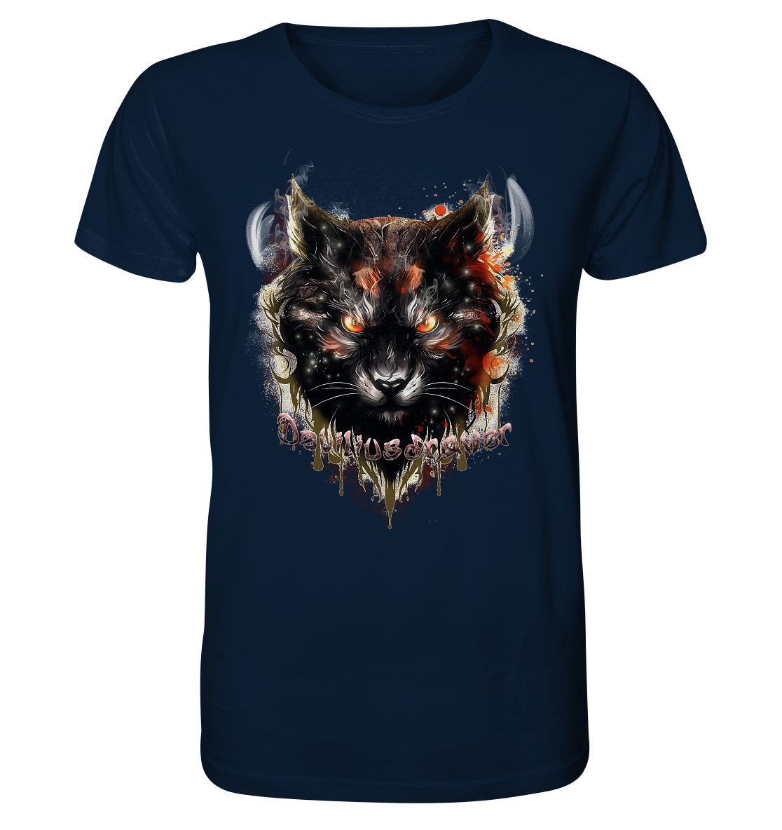 Deviliusdrawer Red Devil Cat - Organic Shirt