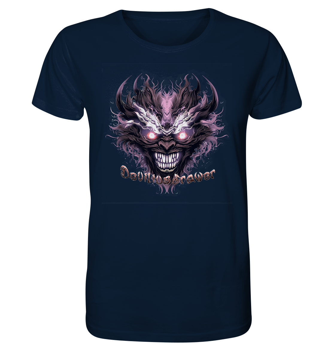Deviliusdrawer Crazy Mask - Organic Shirt