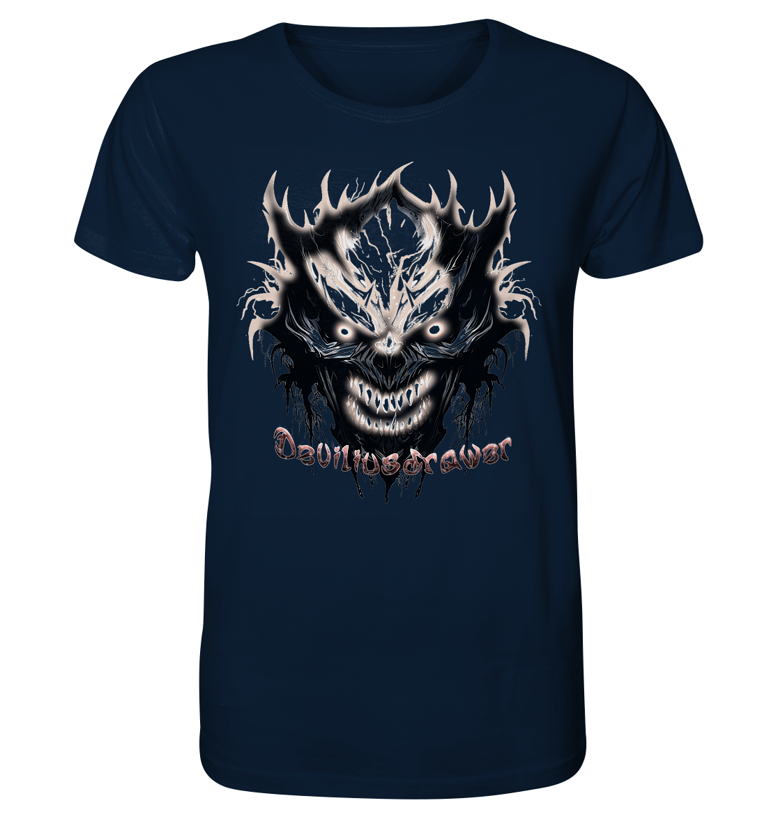 Deviliusdrawer Crazy Glow Devil - Organic Shirt