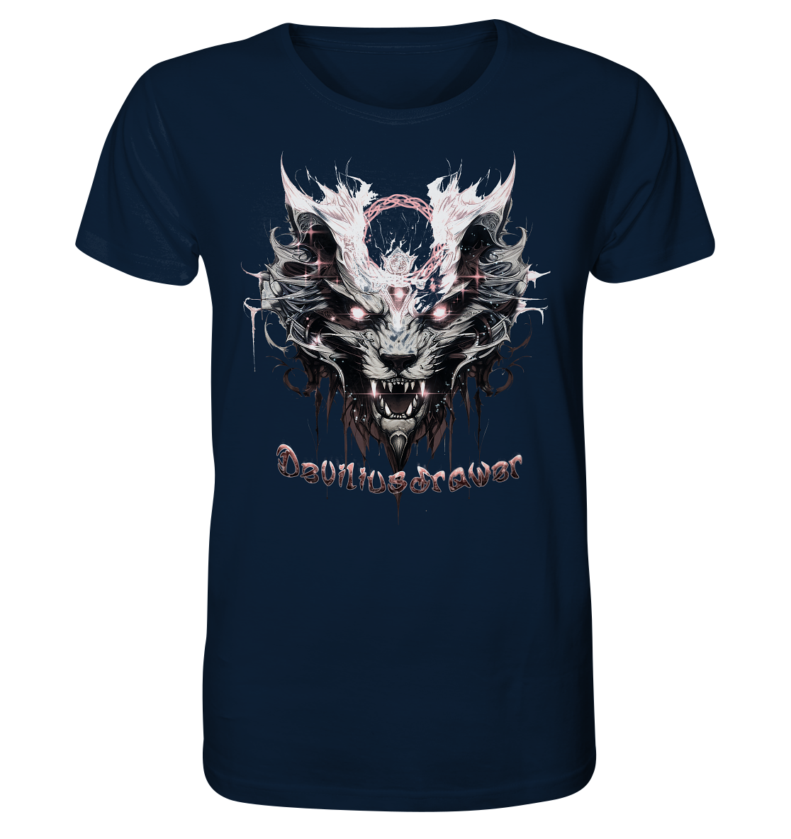 Deviliusdrawer Demonic Glow Cat - Organic Shirt