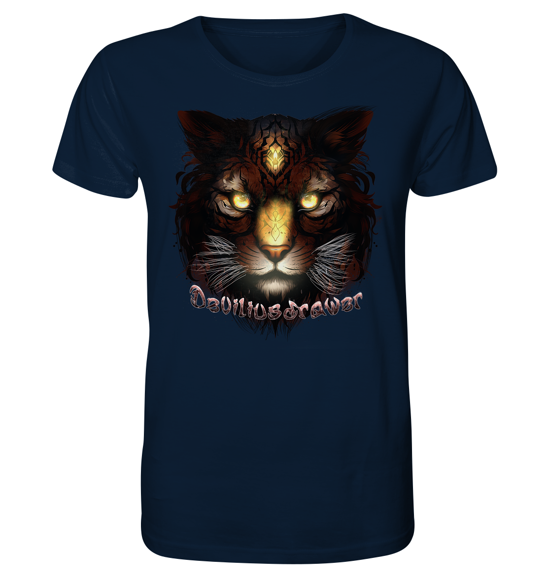 Deviliusdrawer Gold Tigercat - Organic Shirt