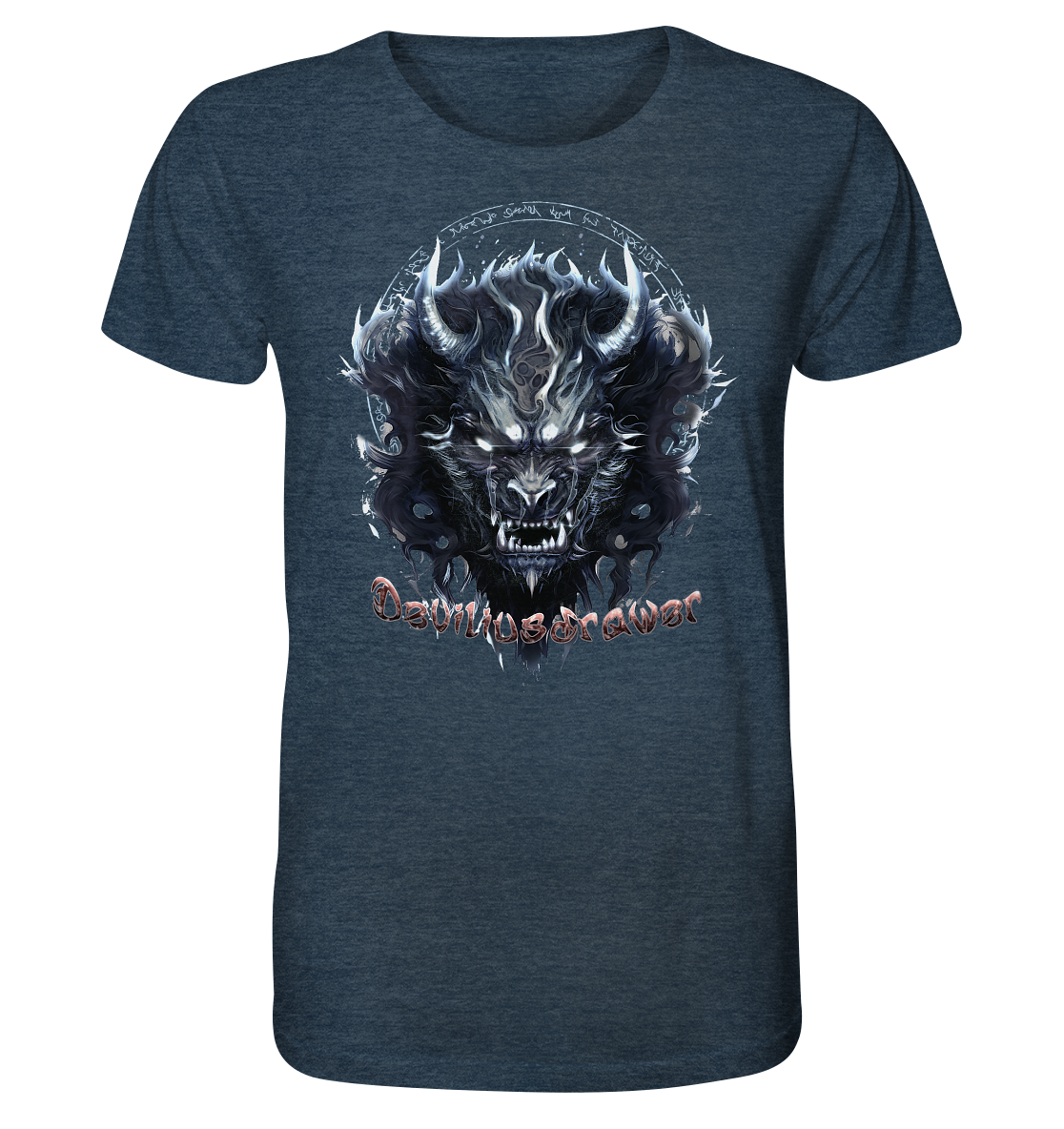 Deviliusdrawer Dark Wolf Mask - Organic Shirt