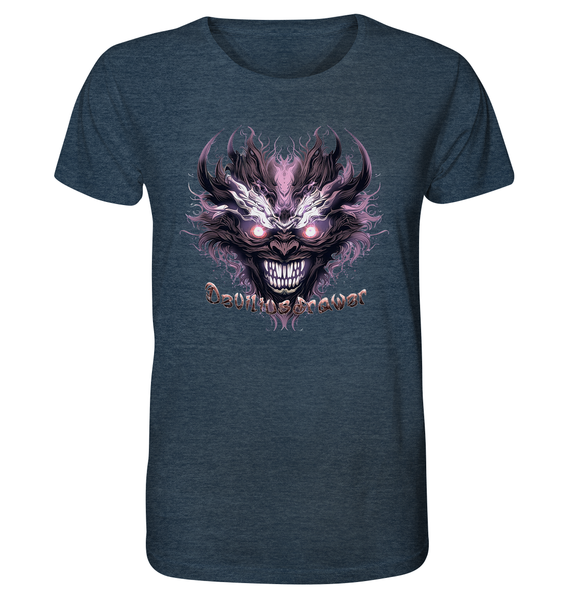 Deviliusdrawer Crazy Mask - Organic Shirt