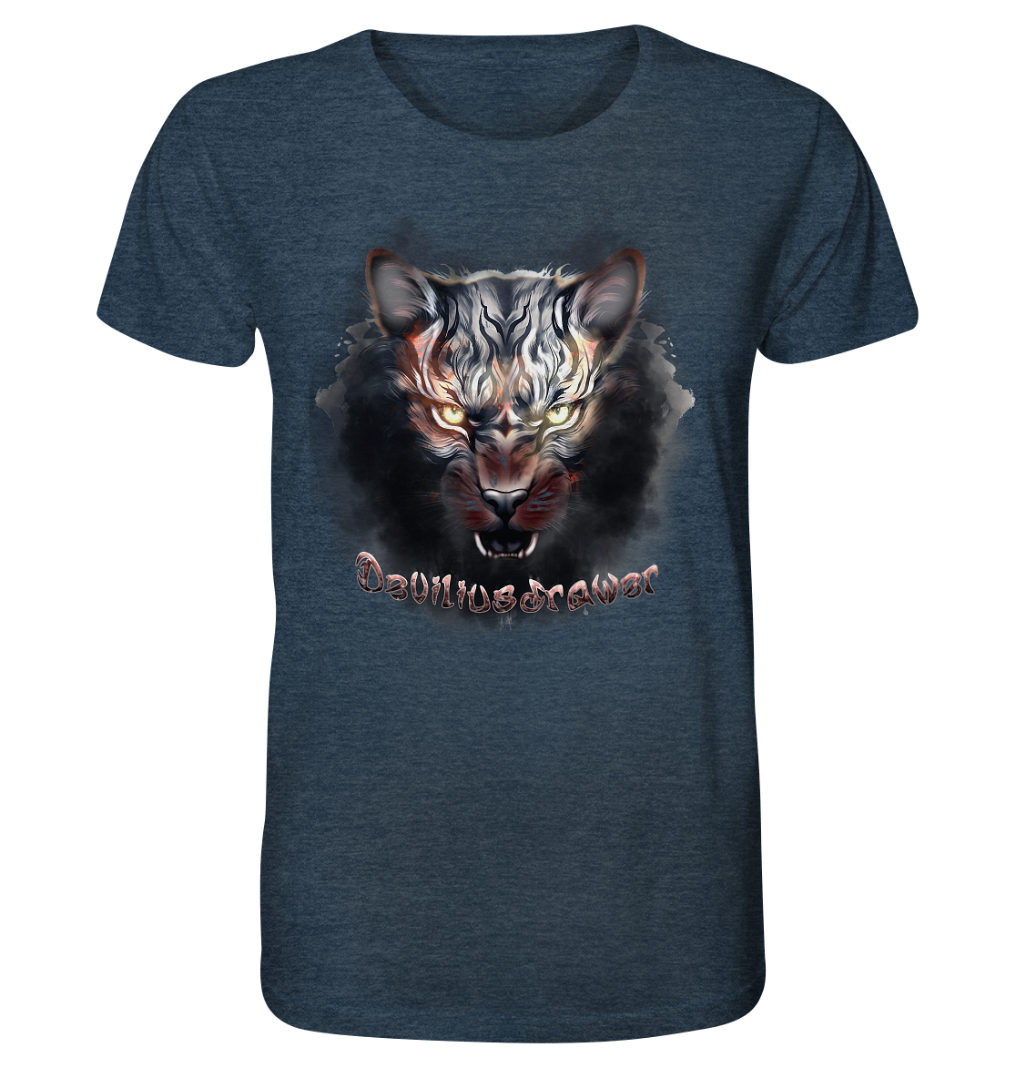 Deviliusdrawer Smoke Tiger - Organic Shirt