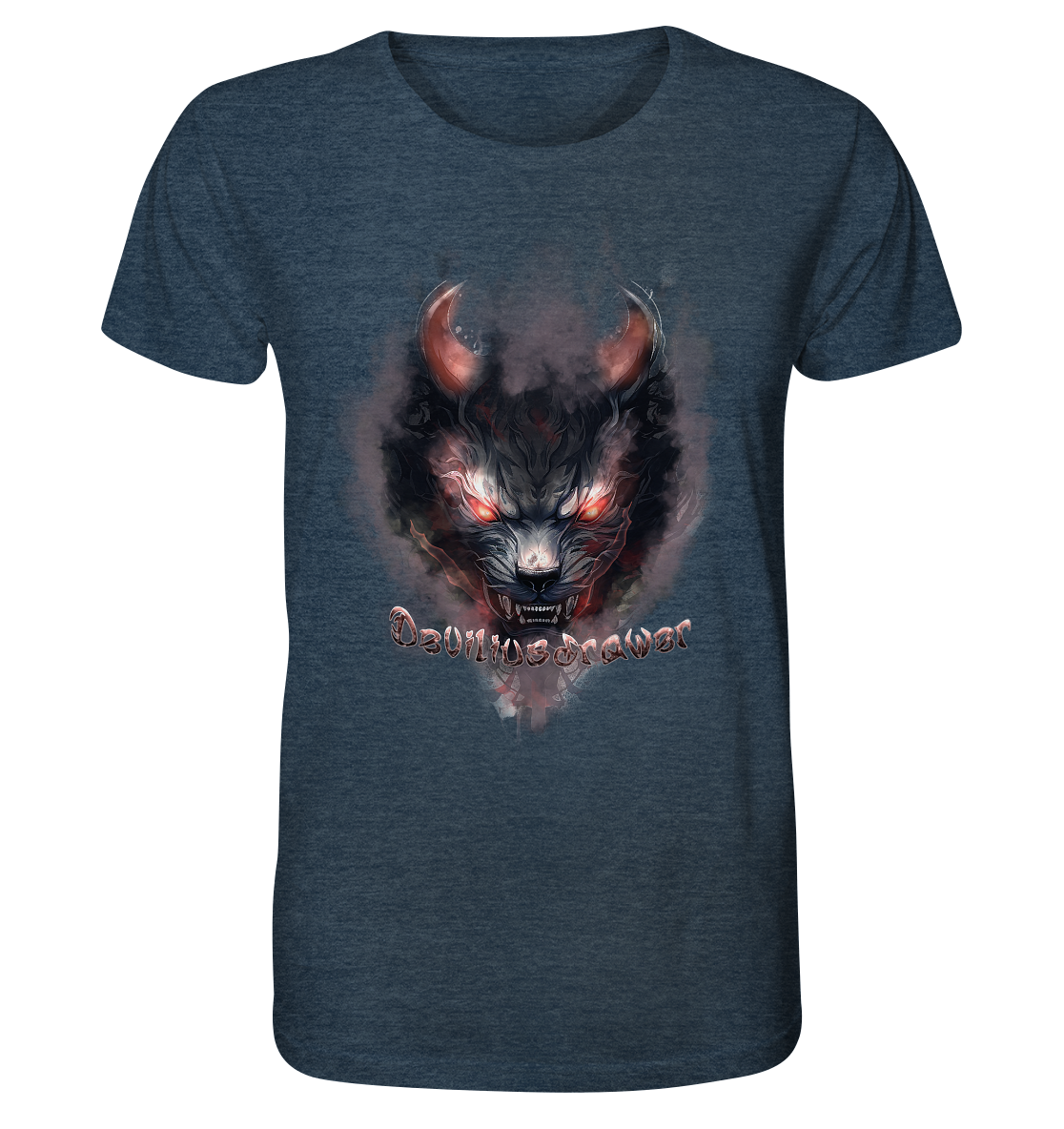 Deviliusdrawer Red Smoked Cat - Organic Shirt