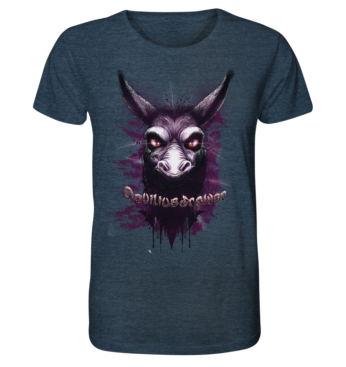Deviliusdrawer Purple Donkey - Organic Shirt