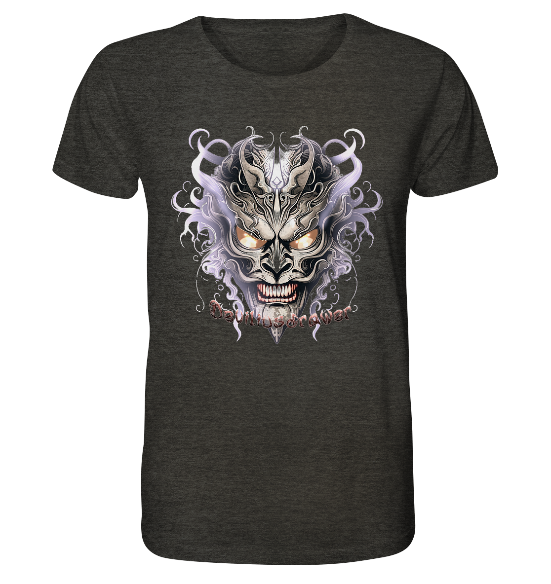 Deviliusdrawer Demon Mask Violet - Organic Shirt