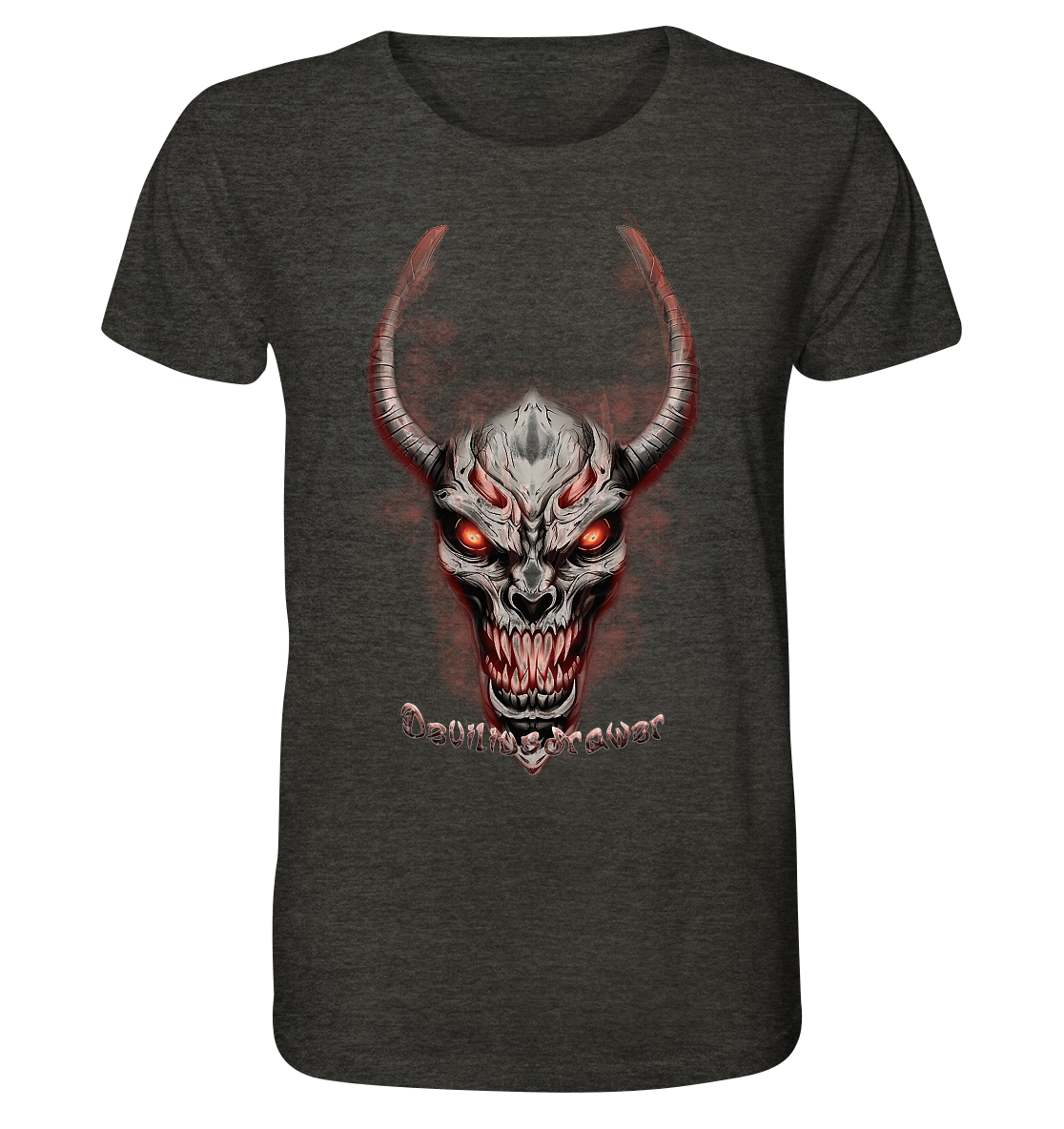 Deviliusdrawer Red Eyed Skeleton - Organic Shirt