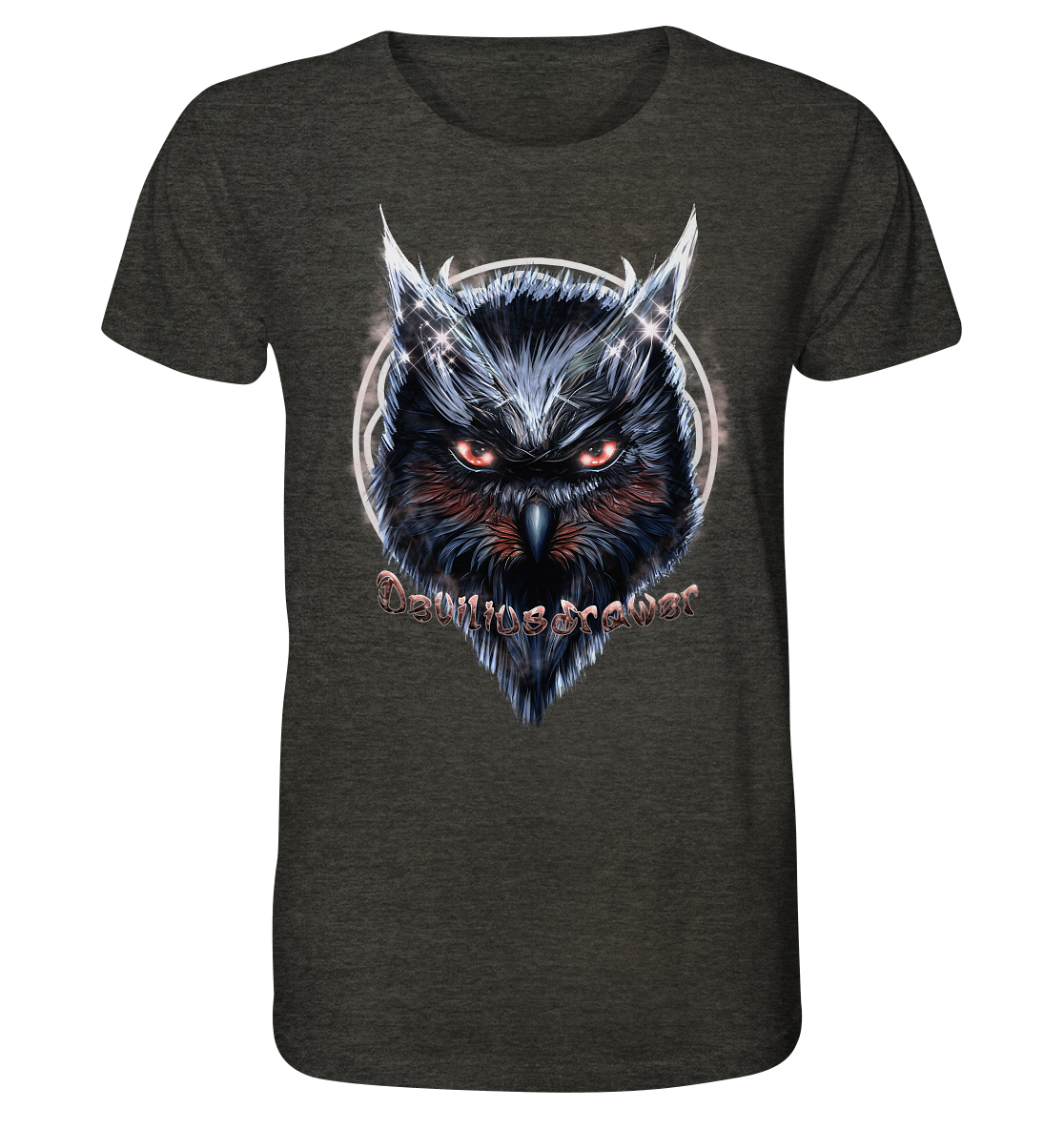 Deviliusdrawer Fire Owl - Organic Shirt