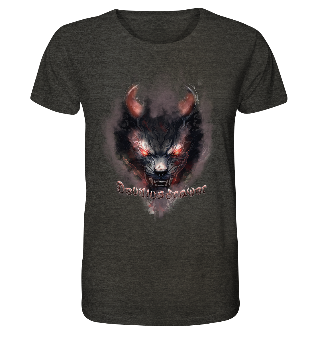 Deviliusdrawer Red Smoked Cat - Organic Shirt