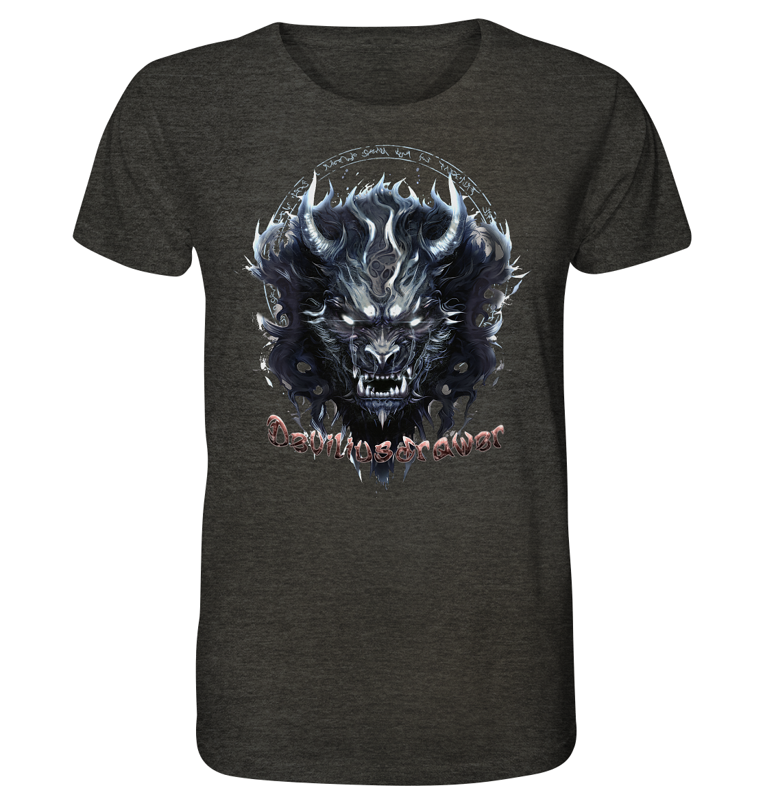 Deviliusdrawer Dark Wolf Mask - Organic Shirt